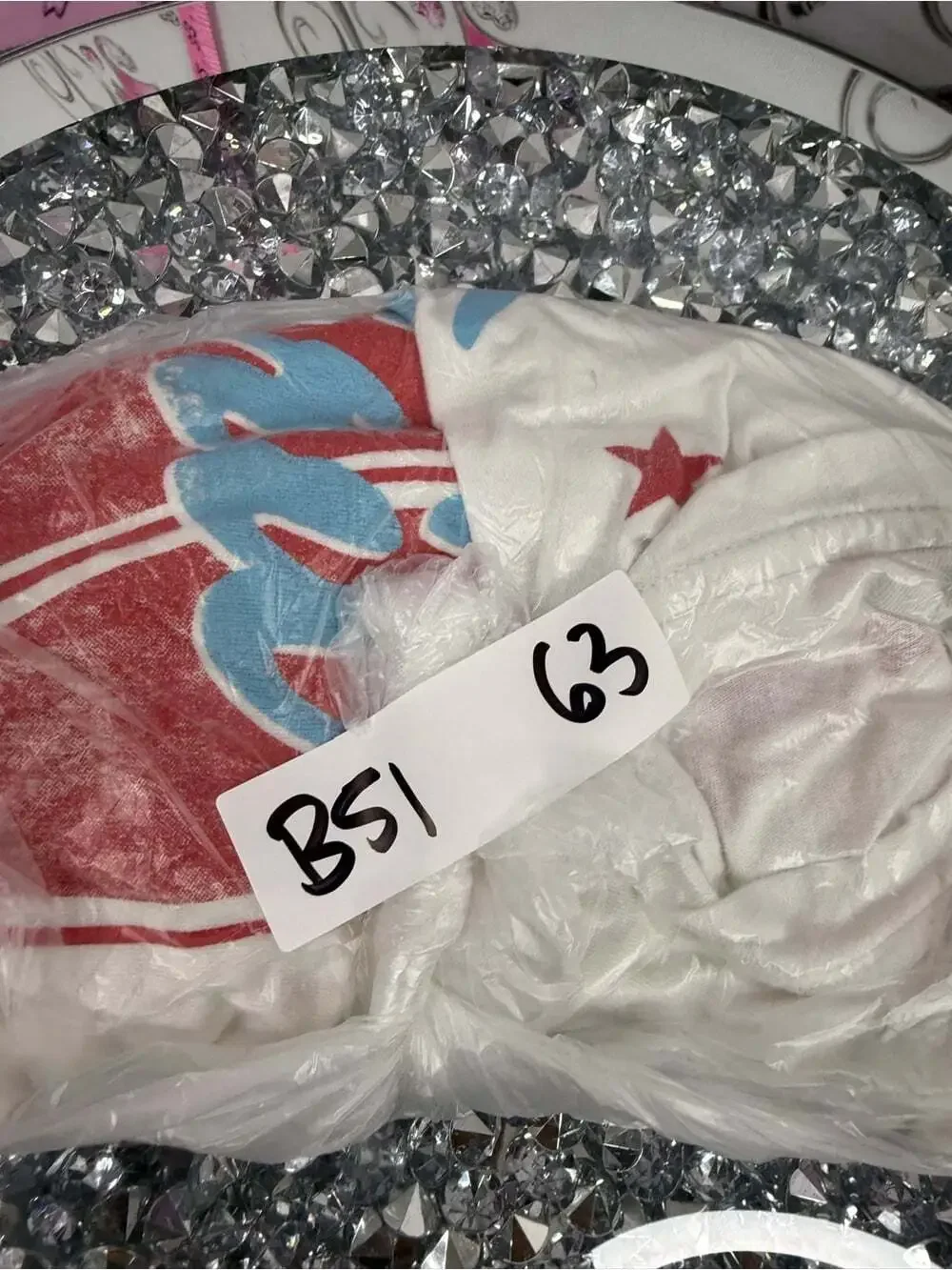 GAP tshirt cheerleading White Tee Red & Blue 'Team Spirit' Megaphone Graphic